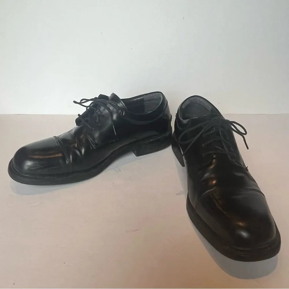 Nunn Bush Classic Black Men's Dress Shoes Lace Up Size 9M Oxfords